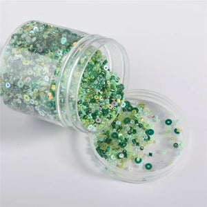 Green Rice Bead Sequin Collection DIY Garment Jewelry Accessories Kit