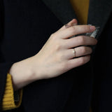 10k Yellow Zircon Diamond Ring for Women Fine Jewelry