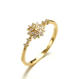 10k Yellow Zircon Diamond Ring for Women Fine Jewelry