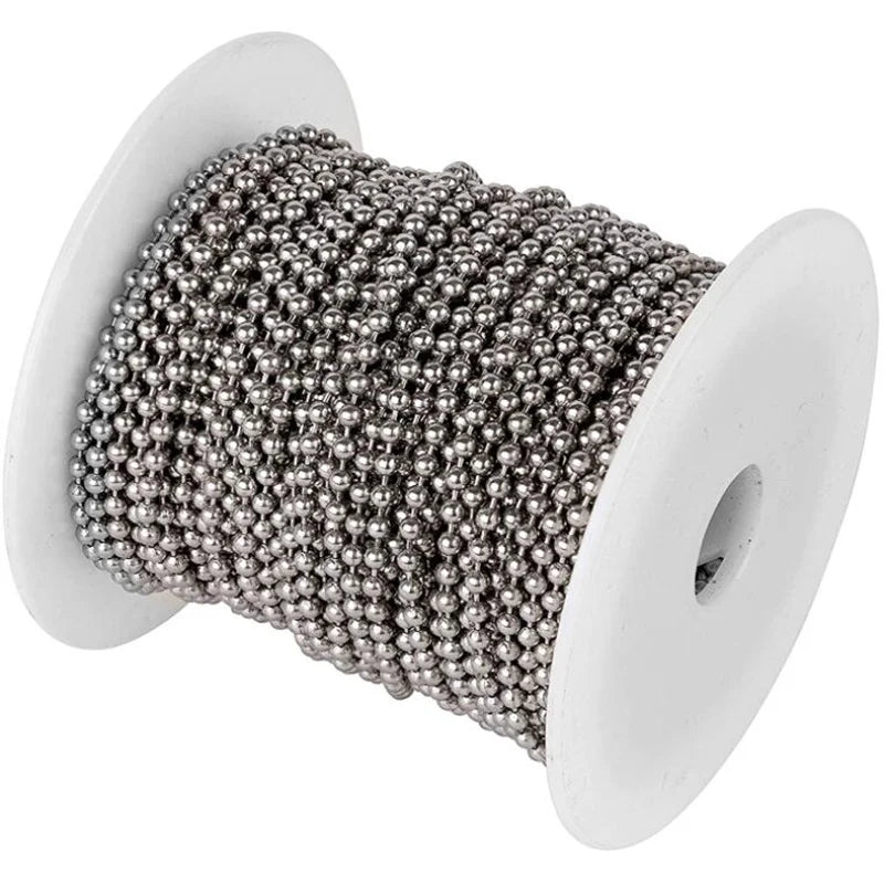 Stainless Steel Bulk Chain for Jewelry Making 10m, Needlework Necklace Wire