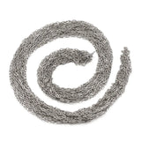 304 Stainless Steel Cable Chains for Jewelry Making DIY Bracelet Necklace 4x2mm