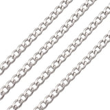 10m 304 Stainless Steel Twist Chains Link Chain for Jewelry Making DIY