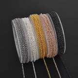 10m Iron Chain Sets for Jewelry Making Findings DIY Necklace Bracelet