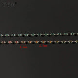 10m Stainless Steel Rhombus Chain Necklace Bulk DIY Jewelry Making Supplies