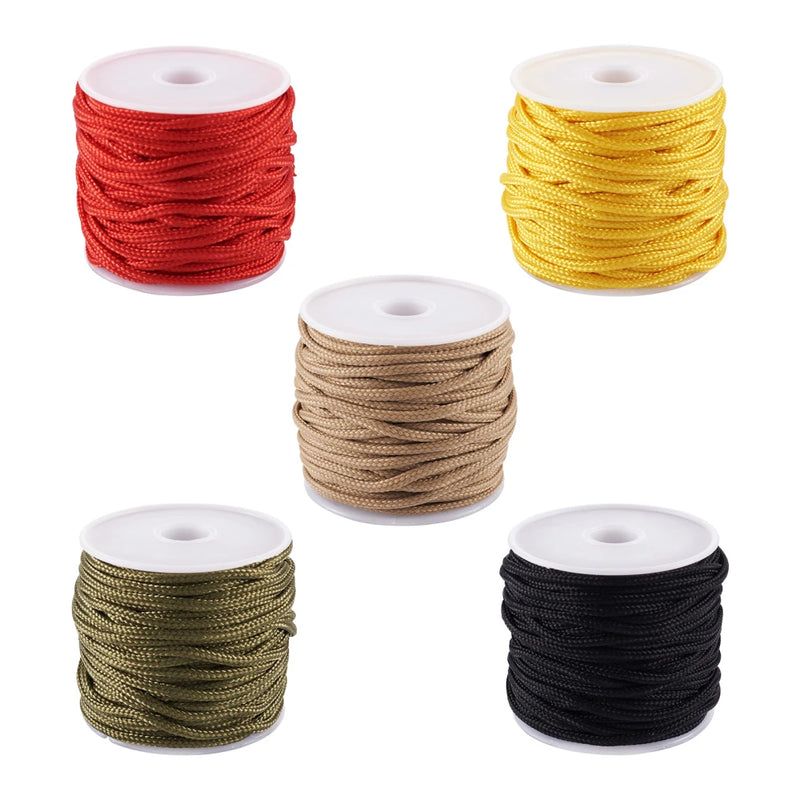 2mm Nylon Cord Thread Chinese Knot Macrame Cord Bracelet Braided Beading String