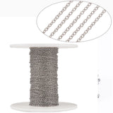 10m 304 Stainless Steel Cable Chains for Jewelry Making DIY Bracelet Necklace