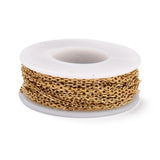 304 Stainless Steel Soldered Cable Chains 10m for Jewelry Making