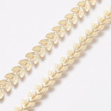 Brass Cobs Chains Soldered Leafs Link Chains for Jewelry Making DIY