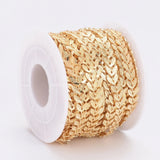 Brass Cobs Chains Soldered Leafs Link Chains for Jewelry Making DIY