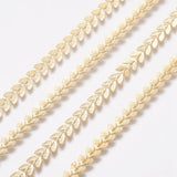 Brass Cobs Chains Soldered Leafs Link Chains for Jewelry Making DIY