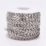 Brass Cobs Chains Soldered Leafs Link Chains for Jewelry Making DIY
