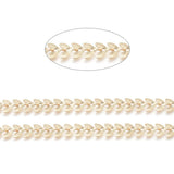 Brass Cobs Chains Soldered Leafs Link Chains for Jewelry Making DIY