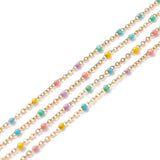 10m Stainless Steel Chains Enamel Chains for DIY Jewelry