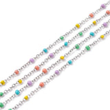 10m Stainless Steel Chains Enamel Chains for DIY Jewelry
