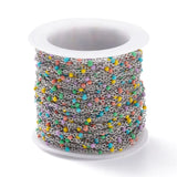 10m Stainless Steel Chains Enamel Chains for DIY Jewelry