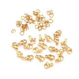 10m Stainless Steel Box Chains Set for DIY Jewelry Making