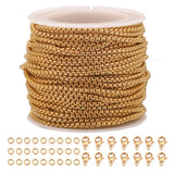 10m Stainless Steel Box Chains Set for DIY Jewelry Making