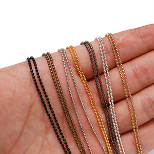 10m/lot Metal Ball Bead Chains Necklace Bracelet Jewelry Accessories