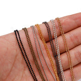 10m/lot Metal Ball Bead Chains Necklace Bracelet Jewelry Accessories