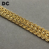 10m Silver/Gold Necklaces Chains Bulk Jewelry Chain For DIY Making