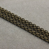 10m Silver/Gold Necklaces Chains Bulk Jewelry Chain For DIY Making