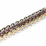10m Silver/Gold Necklaces Chains Bulk Jewelry Chain For DIY Making