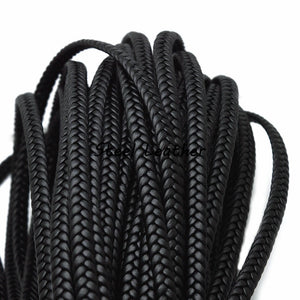 10m Flat Braided Leather Cord 8*3mm Jewelry Making