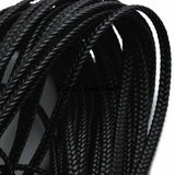 10m Flat Braided Leather Cord 8*3mm Jewelry Making