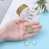 10m 304 Stainless Steel Cable Chains for DIY Bracelet 2.5x2x0.5mm