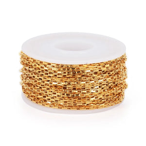 10m 304 Stainless Steel Link Chains Box Chains for Jewelry Making DIY