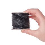 3mm Round Braided Cowhide Cord for DIY Jewelry Making