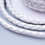 3mm Round Braided Cowhide Cord for DIY Jewelry Making