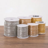 10m Copper Bead Ball Chains DIY Necklace Jewelry Making Pendant Accessories