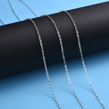 Brass Cable Chains Necklace Chain Links Antique Bronze Silver for Jewelry Making