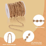 10m Stainless Steel Ball Chains 1.5-6mm DIY Jewelry Making