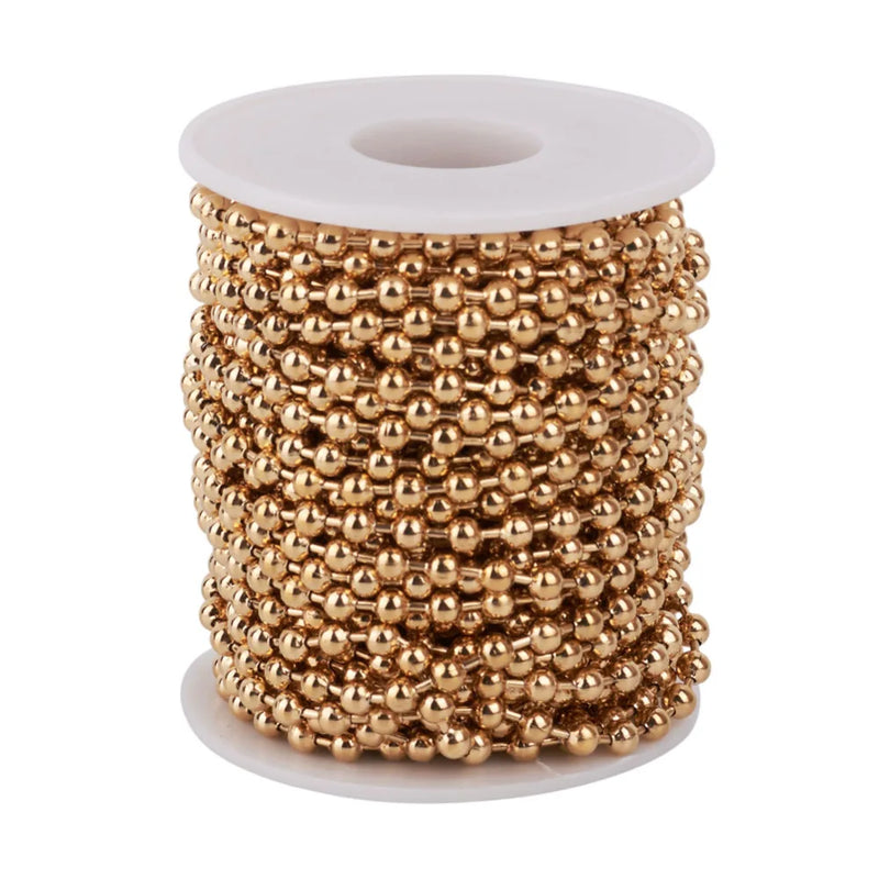 10m Stainless Steel Ball Chains 1.5-6mm DIY Jewelry Making