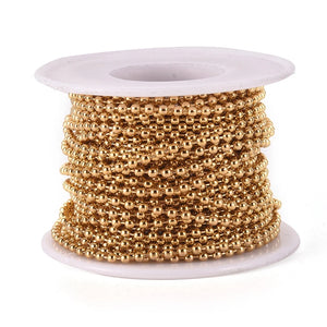 10m Stainless Steel Ball Chains 1.5-6mm DIY Jewelry Making