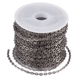 10m Iron Cross Chains for Jewelry Making in Multiple Colors