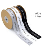10m Black Gray Ribbon Wedding Flower Cake Box Decoration