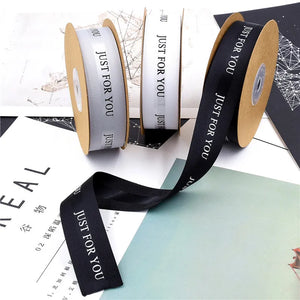 10m Black Gray Ribbon Wedding Flower Cake Box Decoration
