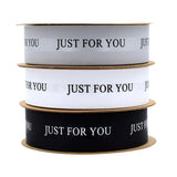 10m Black Gray Ribbon Wedding Flower Cake Box Decoration