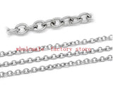 10m Stainless Steel Thin 2mm / 3mm Oval Link Chain Jewelry Making DIY