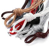 10m Leather Round Cord Jewelry for DIY Bracelet - 1/1.5/2/3 mm Options
