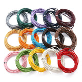 10m Leather Round Cord Jewelry for DIY Bracelet - 1/1.5/2/3 mm Options