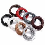 10m 2mm Round Leather Cord Jewelry Bracelet Necklace Making Finding