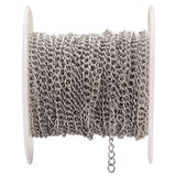 10m Stainless Steel Chain 1.8mm-4.2mm Silver Link Chains for DIY Jewelry