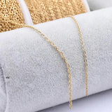 10m Plated Stainless Steel Chains For Jewelry Making DIY Pendants Necklace
