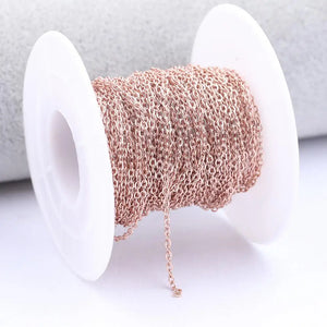 10m Rose SS Chains Jewelry Making DIY Bracelets Necklaces