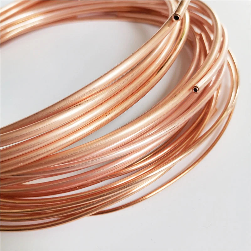 10m T2 Red Copper coil 2/3/4/5mm Copper tube Air Conditioning DIY Cooling