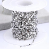 10m Stainless Steel Link Chain For DIY Jewelry Making